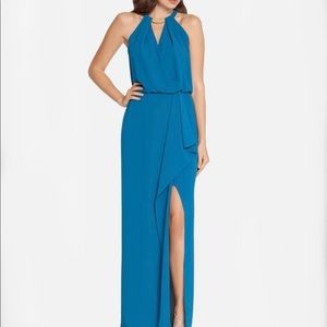 XSCAPE Women's Embellished Chiffon Dress